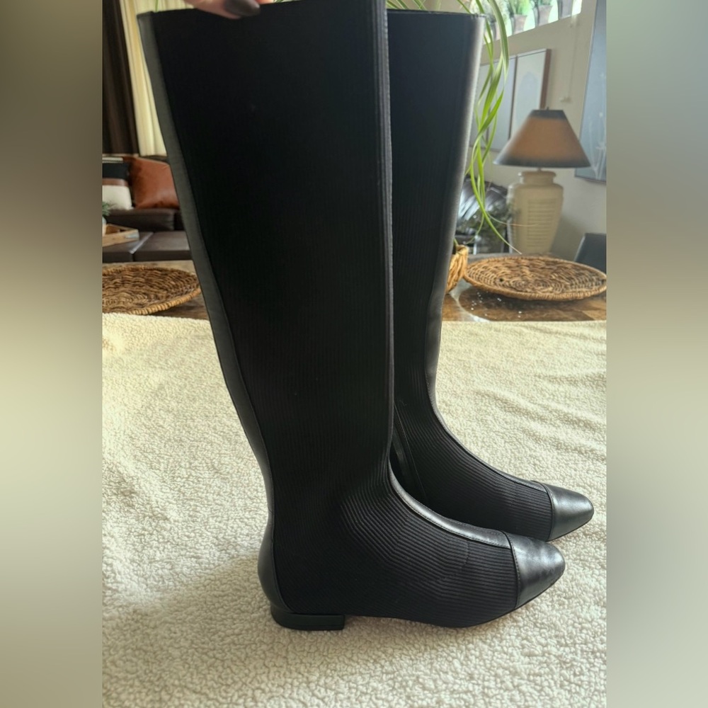 Kate Spade Knee- High leather + stretch size 7  boots